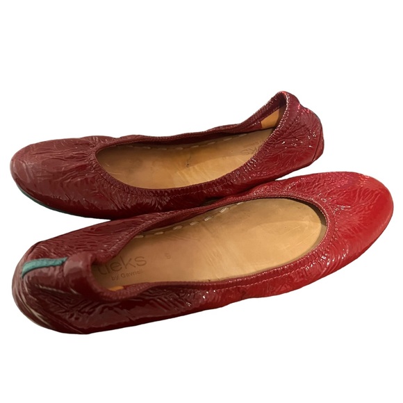 Tieks by Gavrieli ruby red patent leather flats women’s 9 - Picture 8 of 9